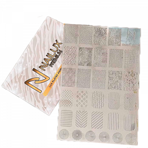 placa para stamping animalprint nailux premium