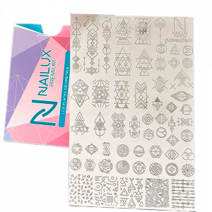 placa para stamping geometria nailux premium