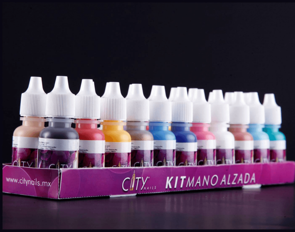 Kit de pintura acrílica City nails