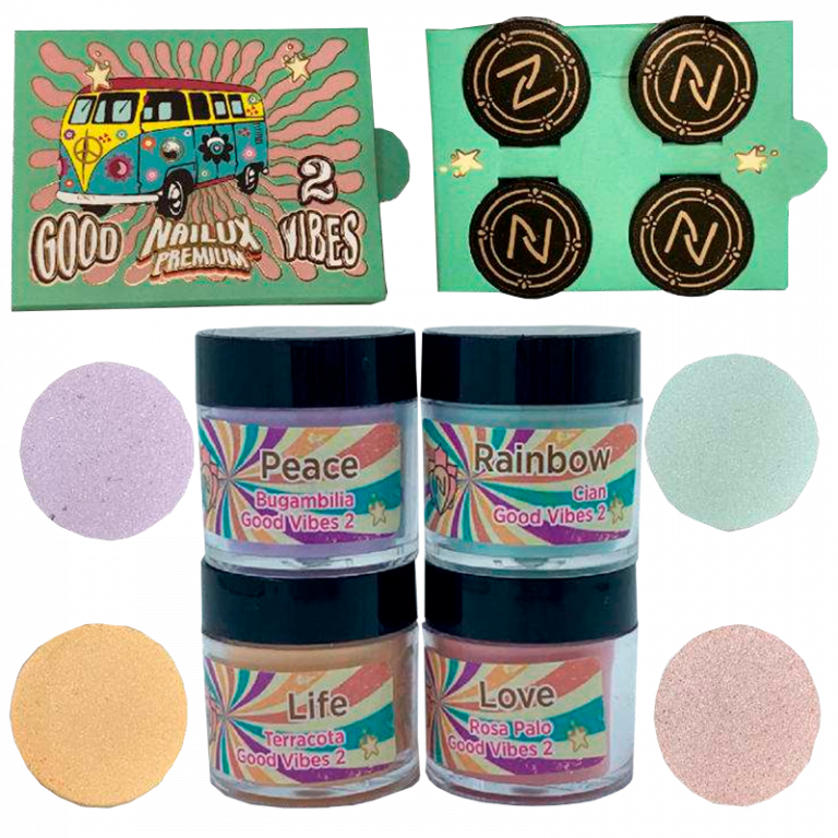 Good vibes2 coleccion de acrilico nailux premium
