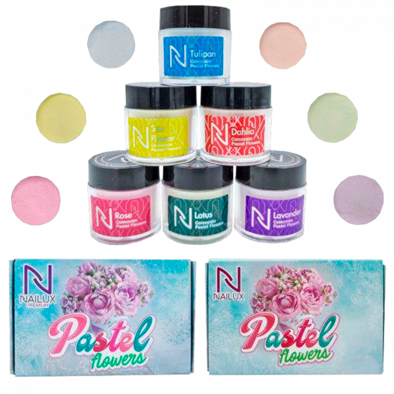 Pastel coleccion de acrilico nailux premium