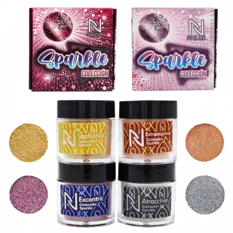 Sparkle coleccion de acrilico nailux premium