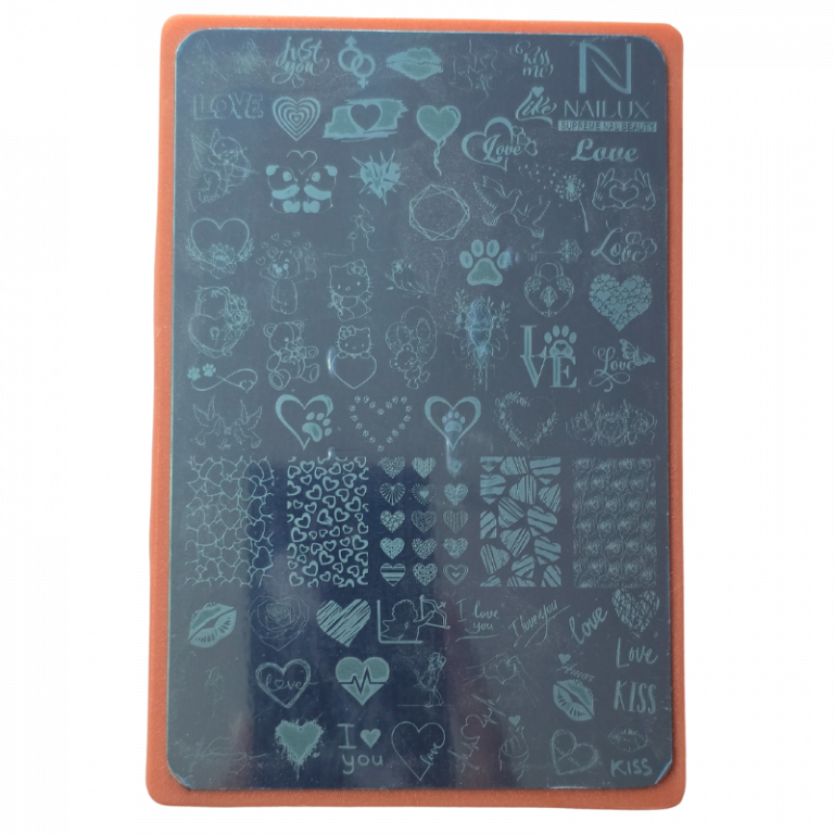 Lux Plate Love placa para stamping
