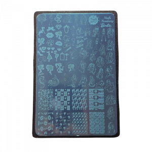 Placa Stamping Barbie