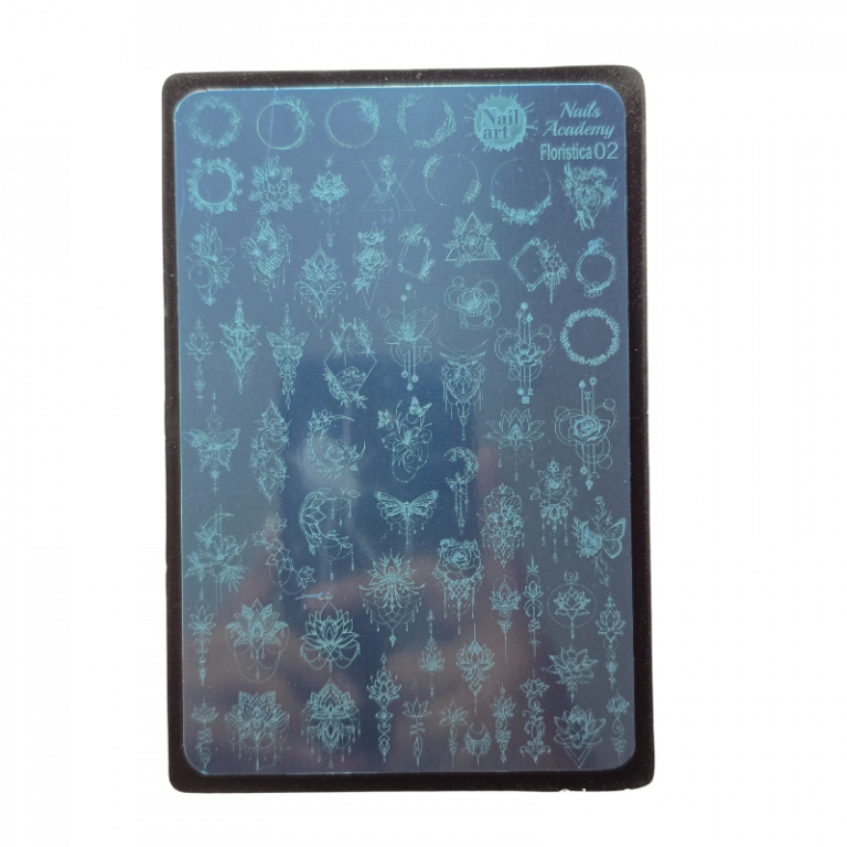 Placa Stamping Floristica 02