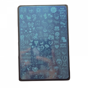 Placa Stamping Love