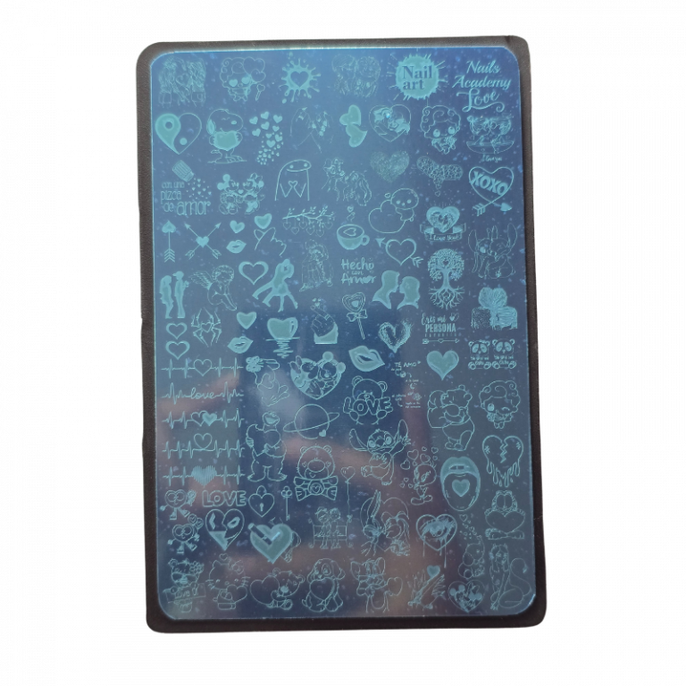 Placa Stamping Love