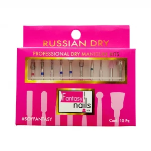 Russian Dry Manicure Bits 10 pzas Fantasy Nails