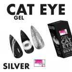 Cat Eye Silver Fantasy Nails