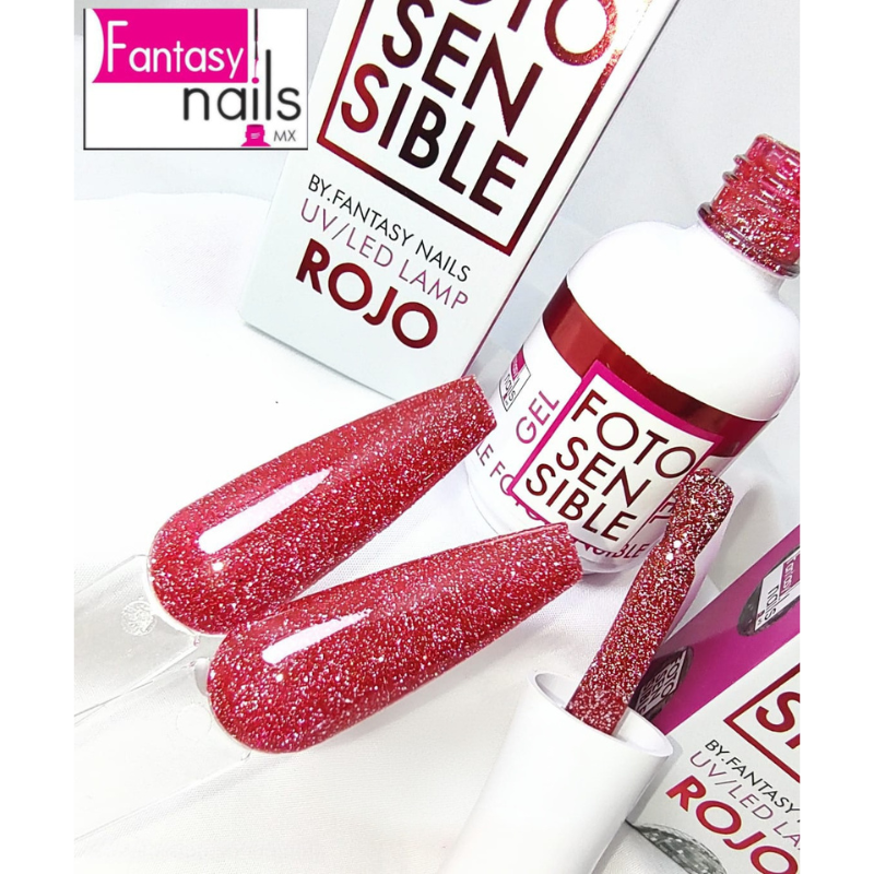 Gel Fotosensible Rojo Fantasy Nails