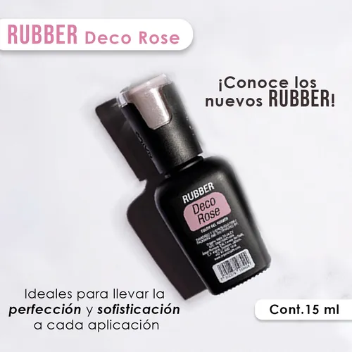 Rubber Gel Deco Rose Organic Nails