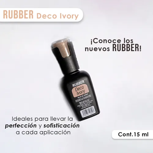 Rubber Gel Deco Ivory Organic Nails
