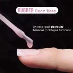 Rubber Gel Deco Rose Organic Nails