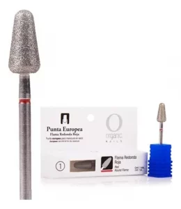 Punta Flama Redonda Roja Organic Nails