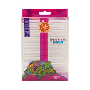 Tips Cristal Punta C XXL 200 Pz