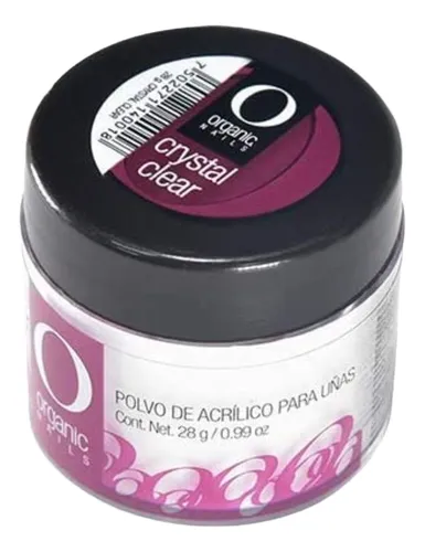 Acrilico Crystal Clear Organic Nails 1oz - 28 gr