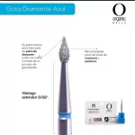 Punta Gota Diamante Azul Organic Nails