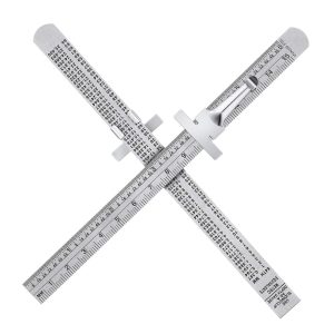 Regla de Bolsillo de 6 p 15 cm Regla de Acero Inoxidable Flexible