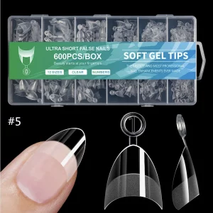 Tips Soft Gel Ultra Short Almond Sunny