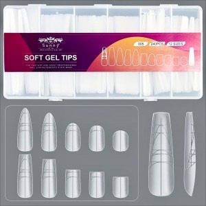 Tips Coffin Xxl Soft Gel Sunny - 240 pz