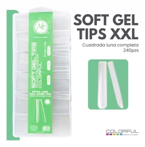Tips Square C Extra Long Luna completa Green Life 240pz Colorful