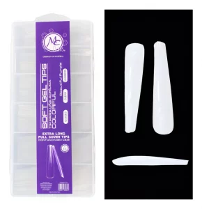 Tips Coffin Extra Long Luna Completa Beautiful Purple Colorful