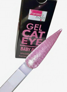 Gel Cat Eye Baby Pink Fantasy Nails